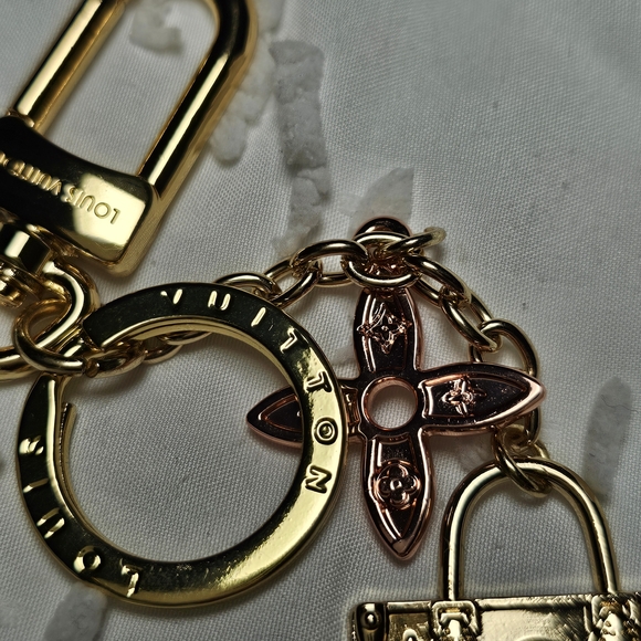 Louis Vuitton Gold and Rose Gold Bag Charm - Picture 5 of 9